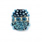 Perle plate style Murano bleu