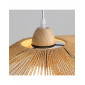 Suspension rétro en rotin et chapeau de paille KL52|Suspensions|Kiki Lighting