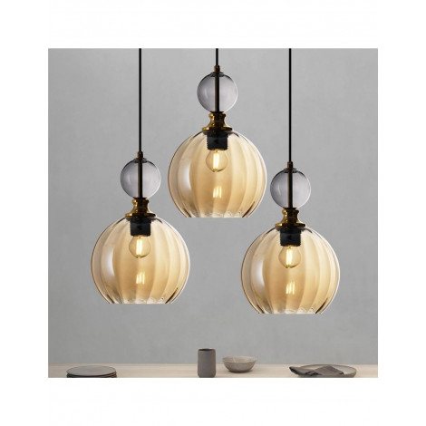 Suspension moderne en forme de globe en verre teinté KL56|Suspensions|Kiki Lighting