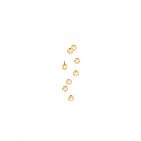 10 Boules De Verre Spirale Lustre|Lustre|Kiki Lighting
