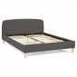 Lit Adulte Design "Dalinda" 160x200cm Noir|Lit Adulte|Paris Prix
