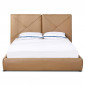 Lit & Sommier Relevable "Maddy" 140x190cm Marron|Lit Adulte|Paris Prix