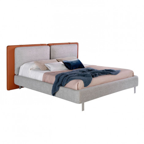 Lit Adulte Design "Saul" 180x200cm Gris|Lit Adulte|Paris Prix