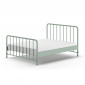 Lit Adulte "Bronxx" 160x200cm Green Mat|Lit Adulte|Paris Prix