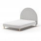 Lit Adulte Bouclé "Moon" 140x200cm Gris|Lit Adulte|Paris Prix