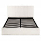 Lit Coffre Design Bouclette "Songa" 160x200cm Beige|Lit Adulte|Paris Prix