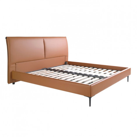 Lit Adulte Avec Sommier "Thanh" 180x200cm Marron|Lit Adulte|Paris Prix