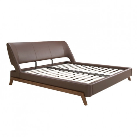 Lit Adulte Avec Sommier "Nettie" 180x200cm Marron|Lit Adulte|Paris Prix