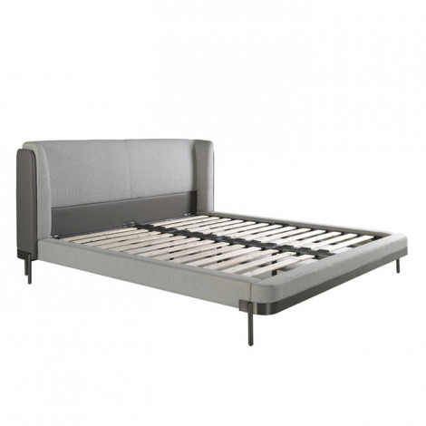 Lit Adulte Avec Sommier "Roderick" 180x200cm Gris|Lit Adulte|Paris Prix