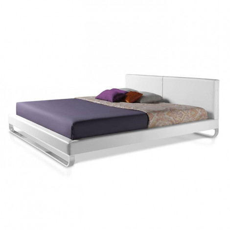 Lit Adulte Design "Adrian" 180x200cm Blanc|Lit Adulte|Paris Prix
