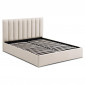Lit Coffre Design en Tissu "Songa" 160x200cm Beige|Lit Adulte|Paris Prix