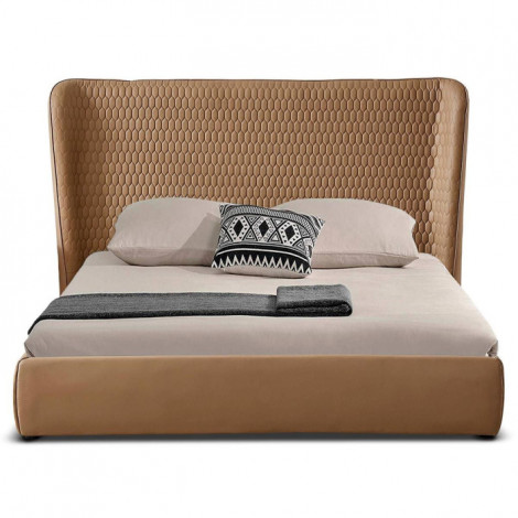 Lit Coffre & Sommier Relevable "Ayan" 140x190cm Marron|Lit Adulte|Paris Prix