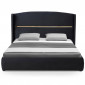 Lit Coffre & Sommier Relevable "Adiby" 180x200cm Noir|Lit Adulte|Paris Prix