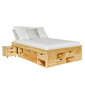 Lit Multi-Rangements "Clark" 180x200cm Naturel|Lit Adulte|Paris Prix
