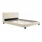 Lit Adulte en Tissu "Mera" 140x190cm Naturel|Lit Adulte|Paris Prix