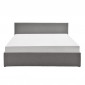 Lit Adulte en Tissu "Relevable" 140x190cm Gris|Lit Adulte|Paris Prix