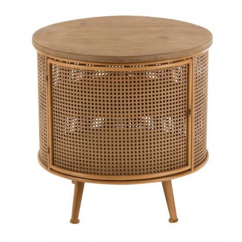 Table de Chevet en Bois "Lisea" 60cm Marron|Chevet|Paris Prix