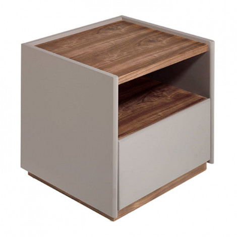 Table de Chevet 1 Tiroir "Nicole" 50cm Gris|Chevet|Paris Prix