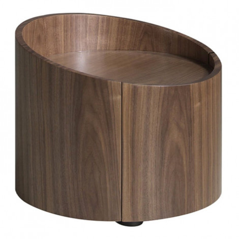Table de Chevet Ronde 1 Tiroir "Agnes" 53cm Marron|Chevet|Paris Prix