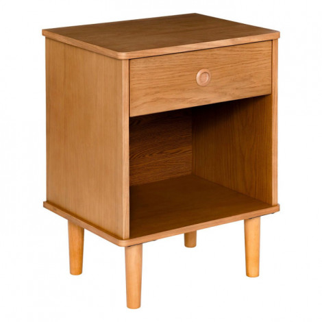 Table de Chevet en Bois "Charlie" 61cm Marron|Chevet|Paris Prix