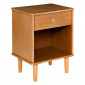 Table de Chevet en Bois "Charlie" 61cm Marron|Chevet|Paris Prix