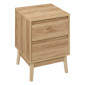 Table de Chevet Design "Abana" 56cm Naturel|Chevet|Paris Prix