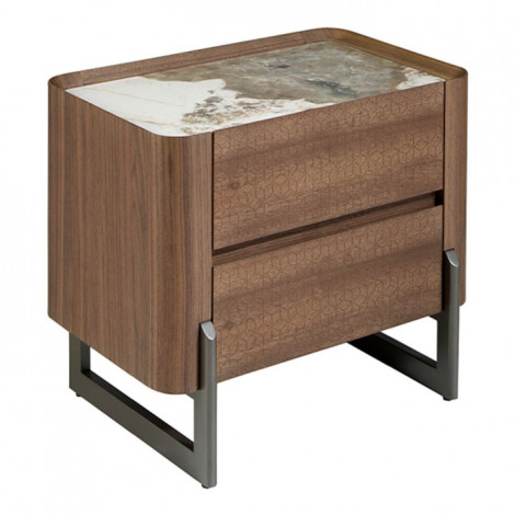 Table de Chevet en Bois "Clinton" 60cm Naturel|Chevet|Paris Prix