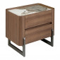 Table de Chevet en Bois "Clinton" 60cm Naturel|Chevet|Paris Prix
