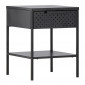 Table de Chevet en Métal "Sacramento" 52cm Noir|Chevet|Paris Prix