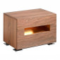 Table de Chevet 2 Tiroirs "Atel" 58cm Naturel|Chevet|Paris Prix