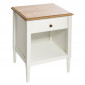 Table de Chevet 1 Tiroir en Bois "Solen" 60cm Blanc|Chevet|Paris Prix