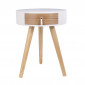Table de Chevet 1 Tiroir "Nora" 46cm Blanc|Chevet|Paris Prix