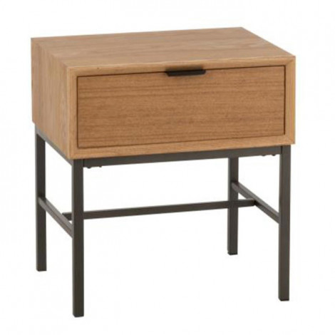 Table de Chevet en Bois "Guiseppe" 51cm Naturel|Chevet|Paris Prix