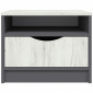 Table de Chevet 1 Tiroir Design "Dekra" 50cm Gris|Chevet|Paris Prix