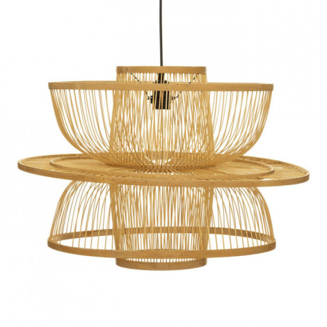 Lampe Suspension en Bambou "Ava" 58cm Beige|Suspensions|Paris Prix