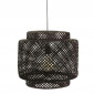 Lampe Suspension Bambou "Liby" 40cm Noir|Suspensions|Paris Prix