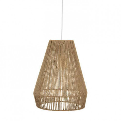 Lampe Suspension en Jute "Palm" 43cm Marron|Suspensions|Paris Prix