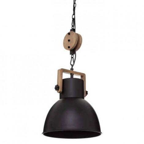 Lampe Suspension en Métal "Silas" 23cm Noir|Suspensions|Paris Prix