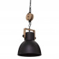 Lampe Suspension en Métal "Silas" 23cm Noir|Suspensions|Paris Prix