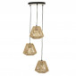 Lampe Suspension 3 Têtes "Jily" 95cm Beige|Suspensions|Paris Prix