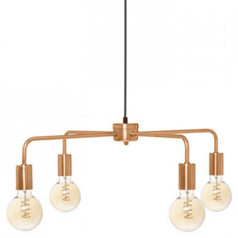 Lampe Suspension 4 Têtes "Keli" 69cm Cuivre|Suspensions|Paris Prix