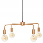 Lampe Suspension 4 Têtes "Keli" 69cm Cuivre|Suspensions|Paris Prix