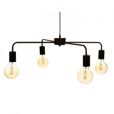 Lampe Suspension 4 Têtes "Keli" 69cm Noir|Suspensions|Paris Prix