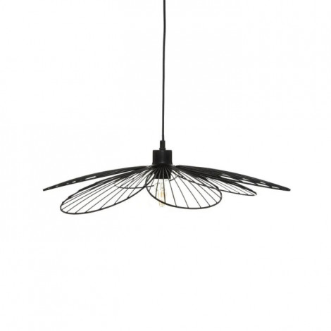Lampe Suspension en Métal "Fleur" 90cm Noir|Suspensions|Paris Prix