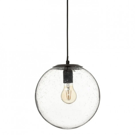 Lampe Suspension Design "Nunn" 25cm Transparent|Suspensions|Paris Prix