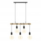 Lampe Suspension 5 Têtes "Jake" 120cm Noir|Suspensions|Paris Prix