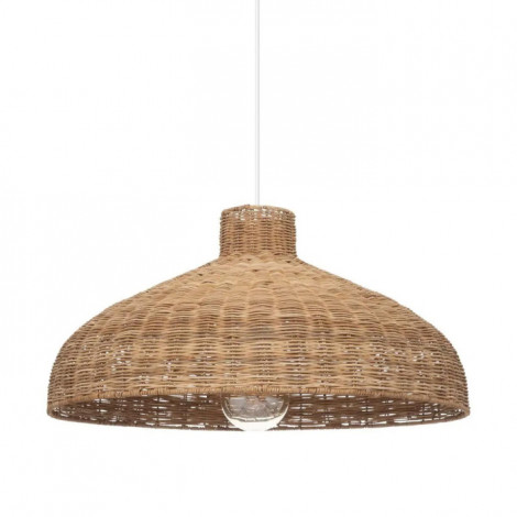 Lampe Suspension en Rotin "Origines" 58cm Beige|Suspensions|Paris Prix