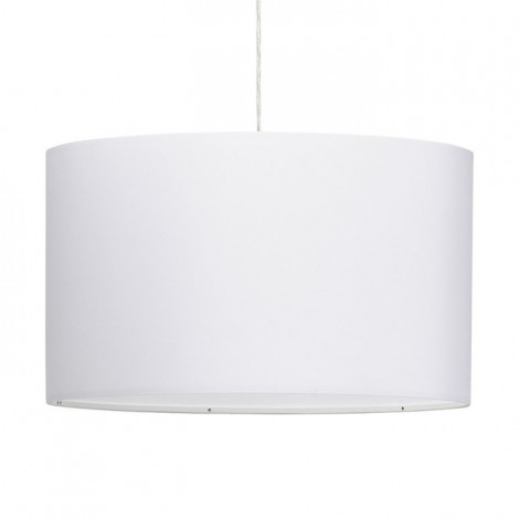 Lampe Suspension avec Abat-Jour "Fidelio" 50cm Blanc|Suspensions|Paris Prix