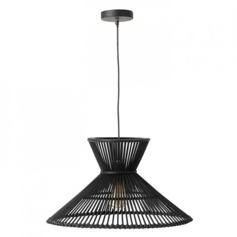 Lampe Suspension en Bambou "Midano" 53cm Noir|Suspensions|Paris Prix