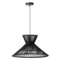 Lampe Suspension en Bambou "Midano" 53cm Noir|Suspensions|Paris Prix